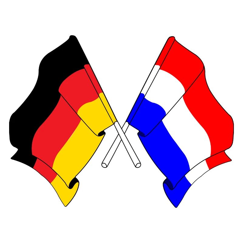 Drapeau de l’Allemagne et drapeau des Pays-Bas
