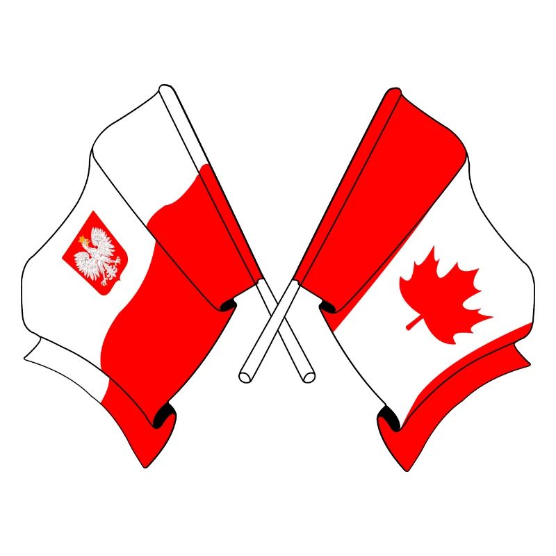 Drapeau de la Pologne, drapeau du Canada