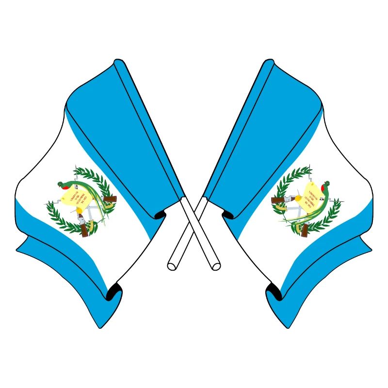 Two flags Guatemala
