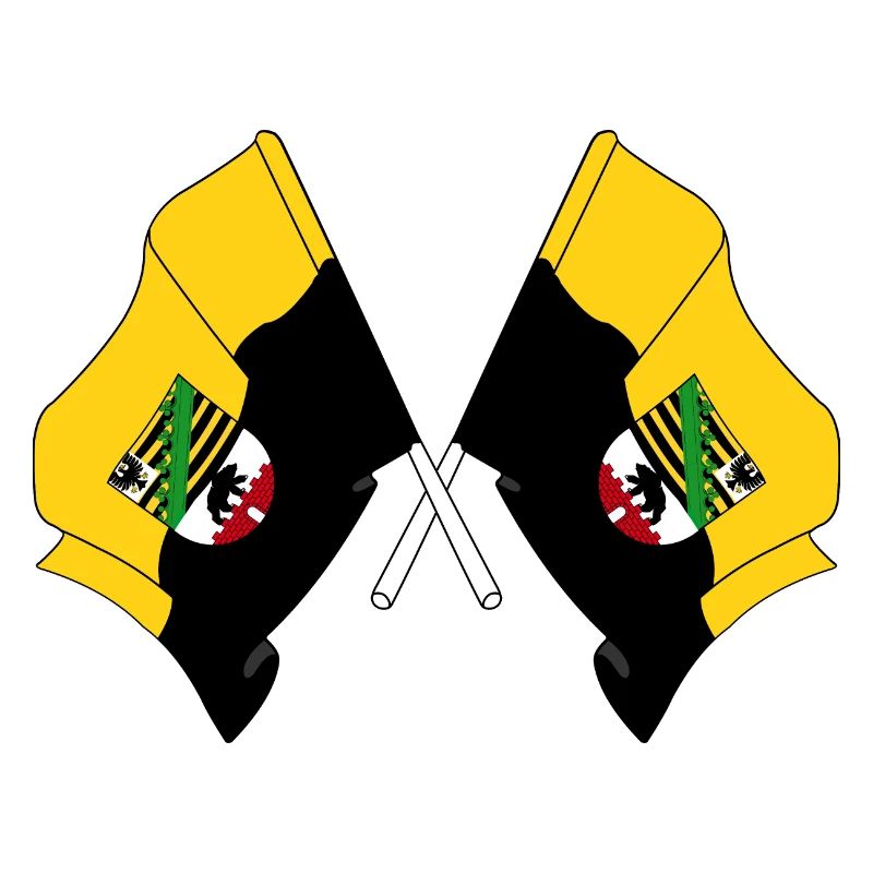 Drapeaux traversés en Saxe-Anhalt