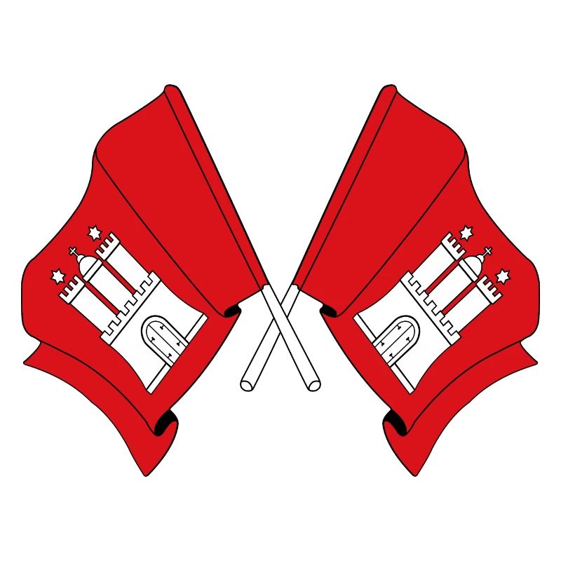 Des drapeaux traversaient Hambourg