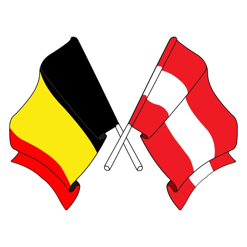 Flag Belgium, Austria