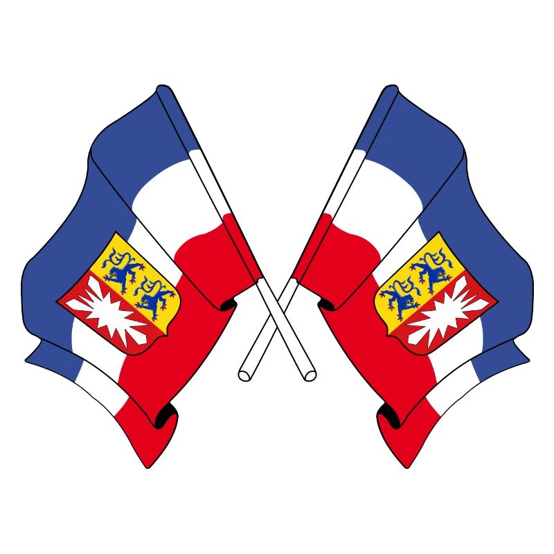 Two flags Schleswig Holstein