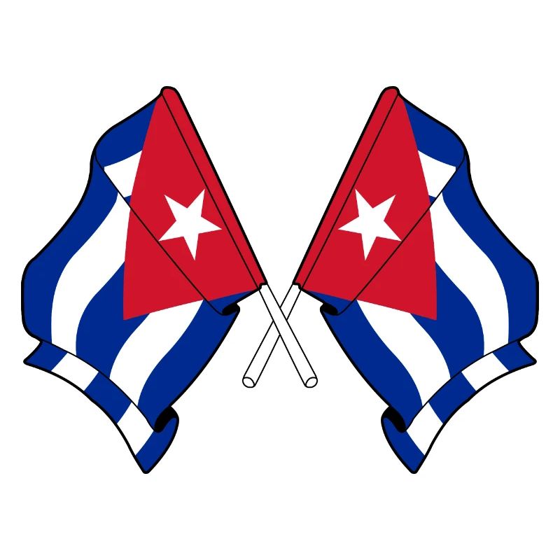 Deux drapeaux de Cuba