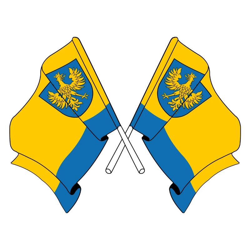 Two flags Opole