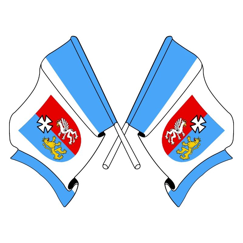 Deux drapeaux Subcarpatie