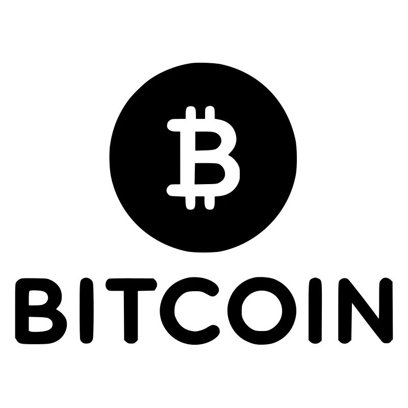 Bitcoin mit rundem Icon