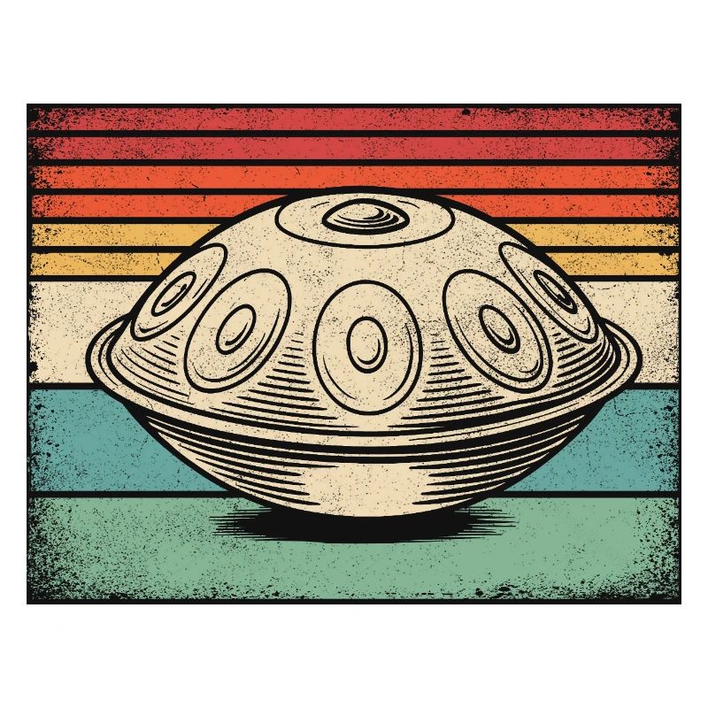 Handpan Hang Drum Retro