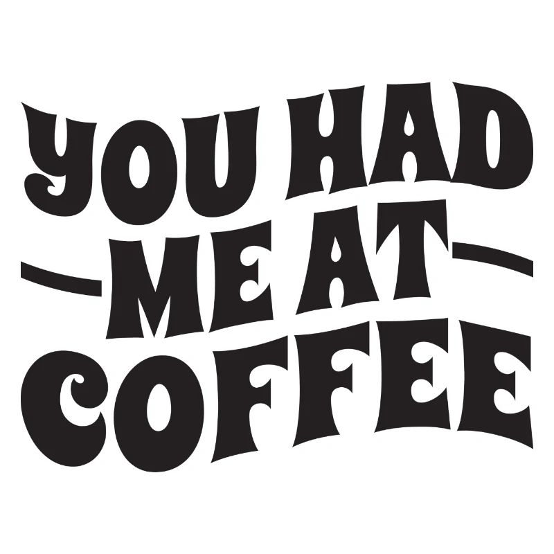 Tu m’as eu au café - Typographie
