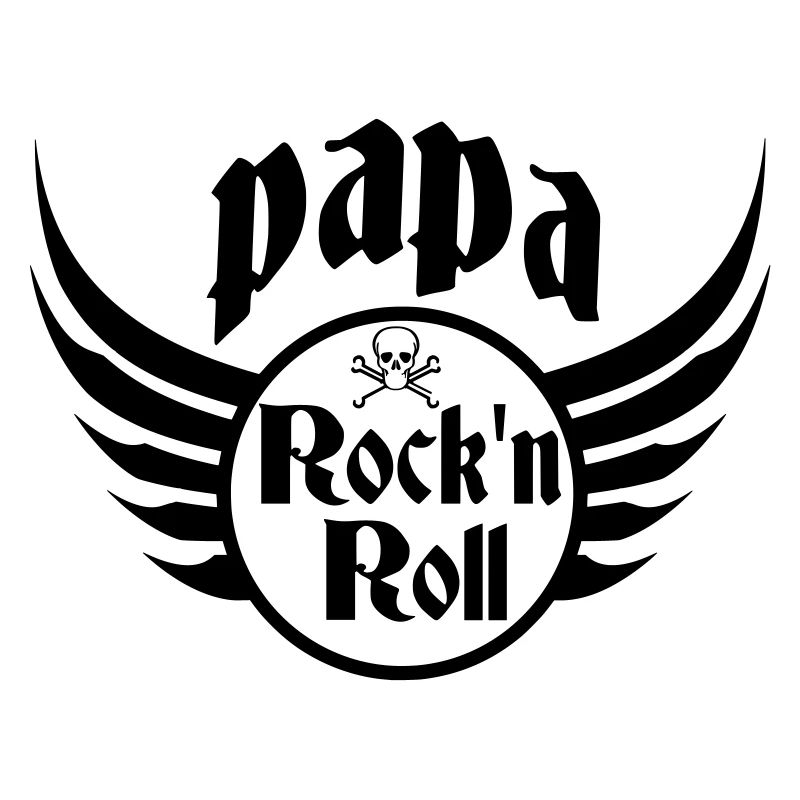 Papa Rock and Roll Crâne Ailes