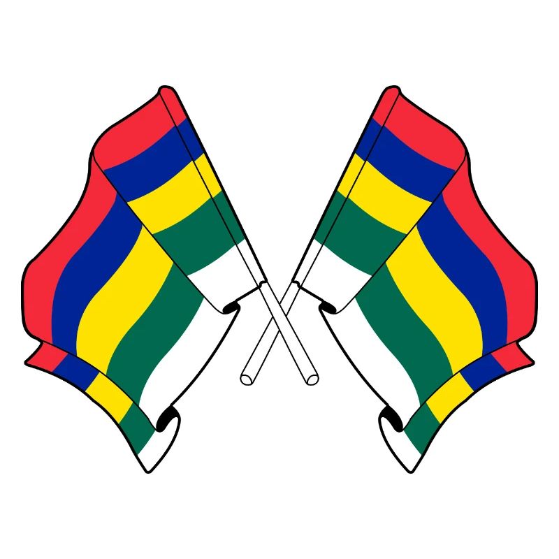 Crossed Terschelling Flags – Island Pride
