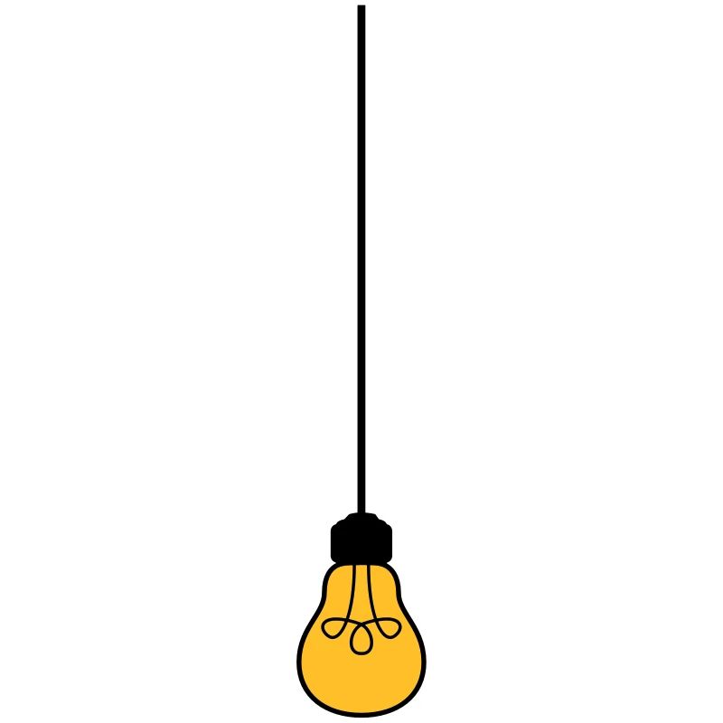 ceiling top cable hang light bulb light electricity id