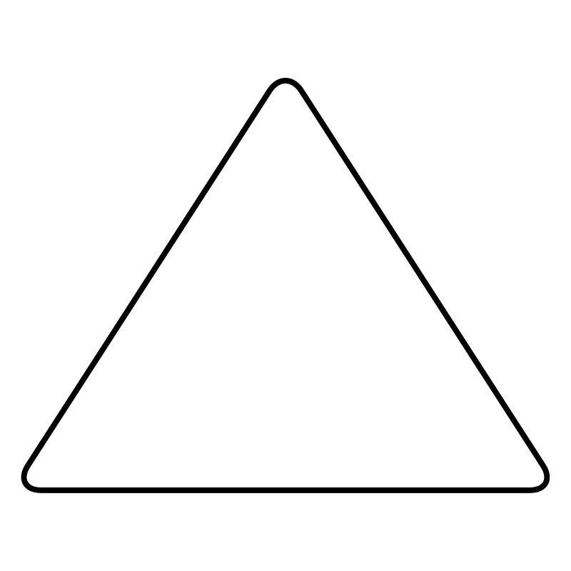 Triangle with rounded corners