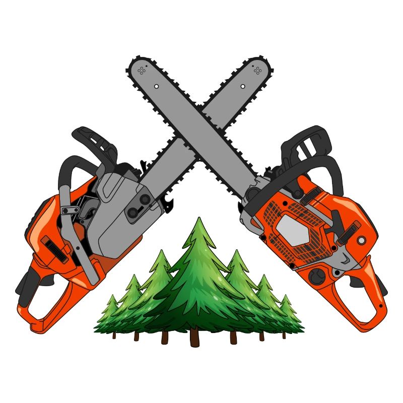 Tronçonneuse - Forêt verte