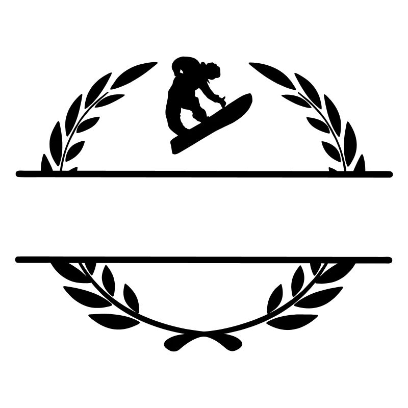 Snowboarder sprang in Lorbeerkranz
