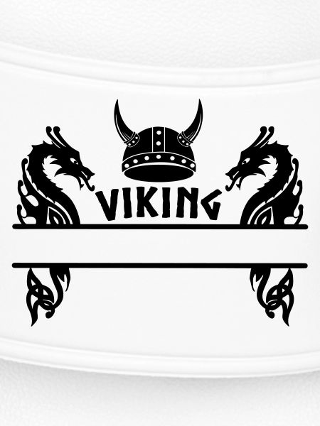 Viking dragon helmet nameplate