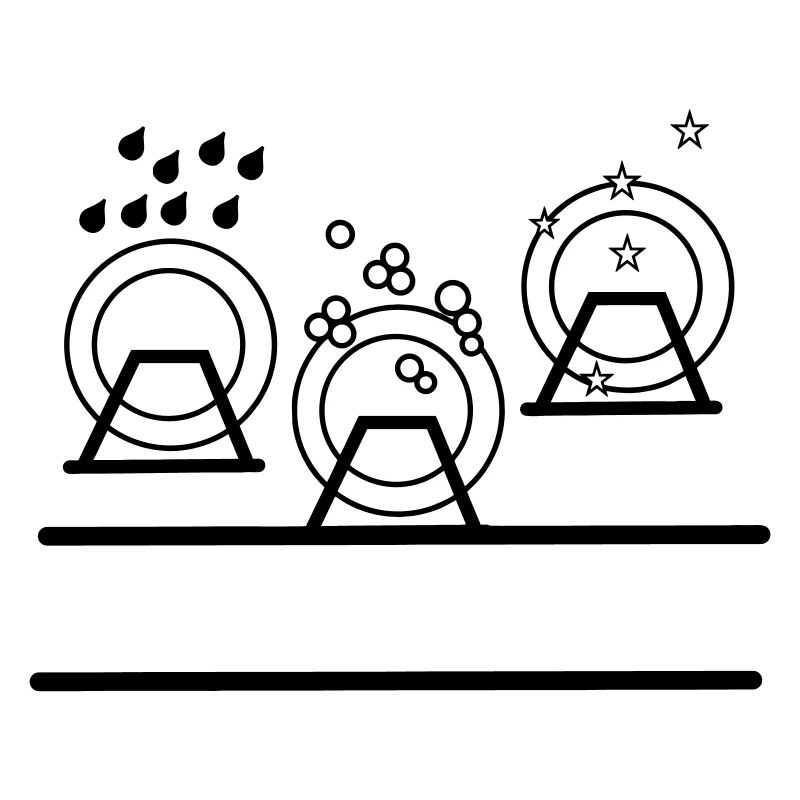 Logo du lave-vaisselle avec espace pour votre propre nom lave-vaisselle