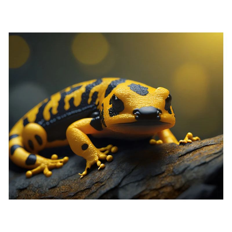 Animaux mignons en hibernation – salamandre de feu
