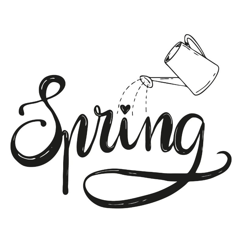 spring frühlingsbeginn garten gießen beet liebe