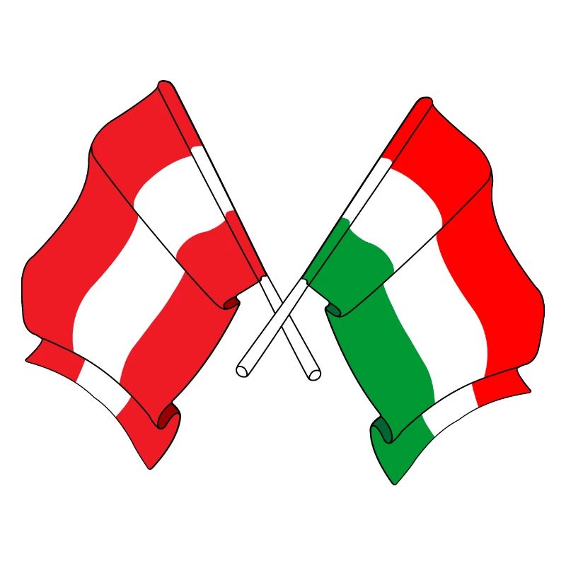 Flag Austria, flag Hungary