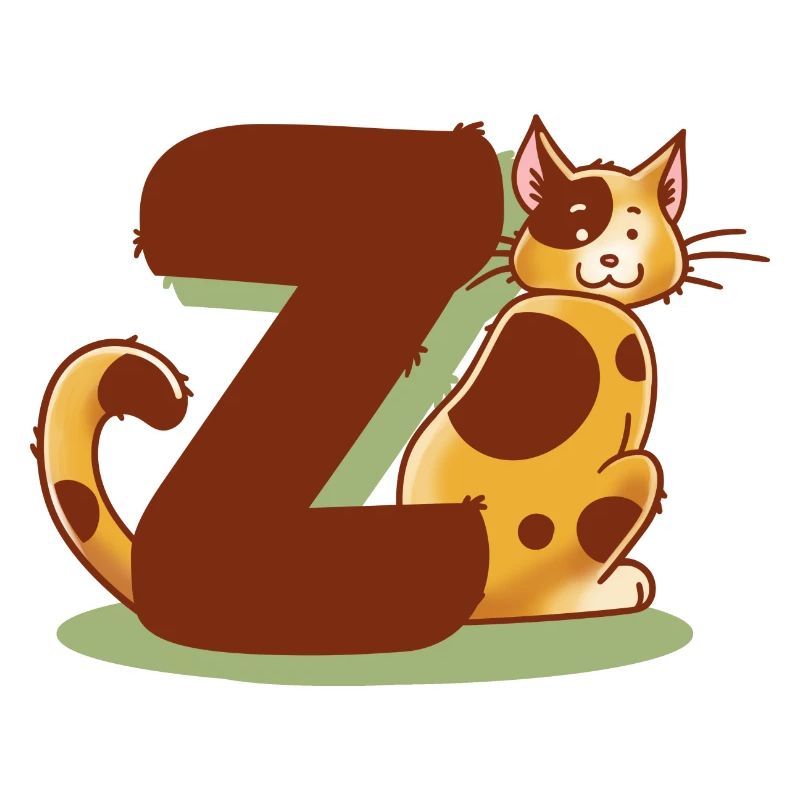 Katze Buchstabe Z