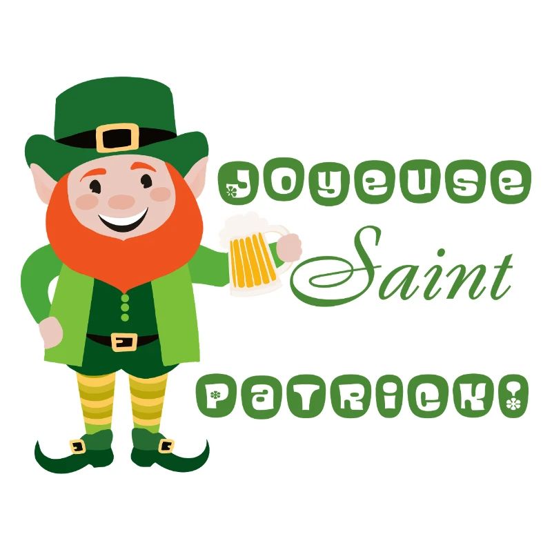 Joyeuse Saint Patrick - Leprechaun Souriant