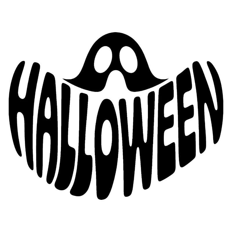 Ghost - Cool Halloween Logo