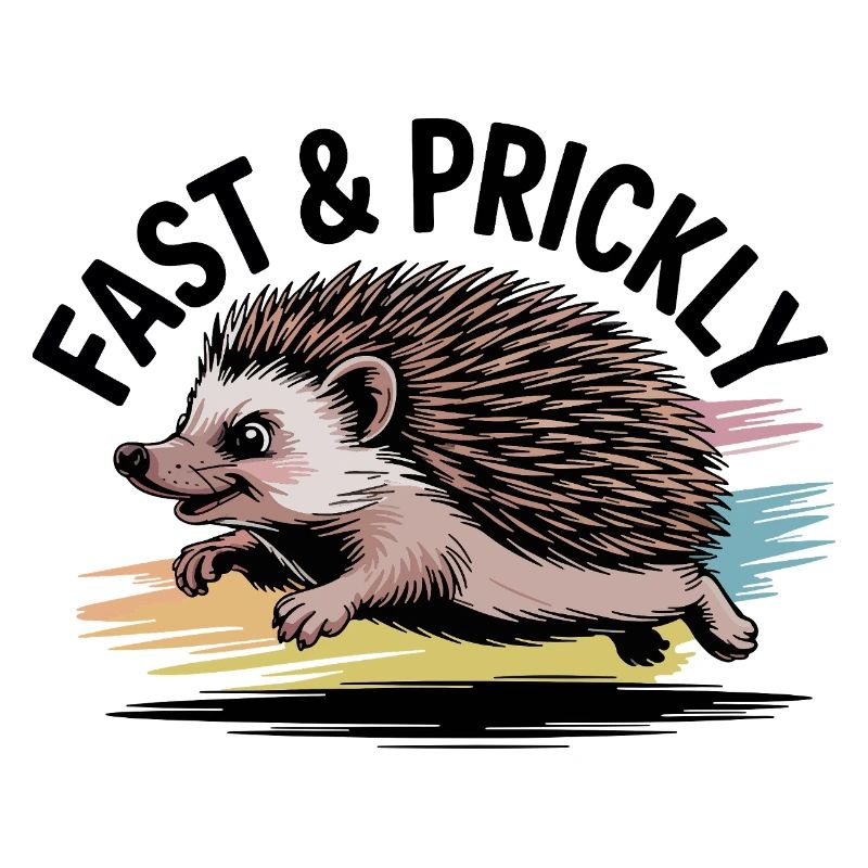 Bunter Sprint-Igel