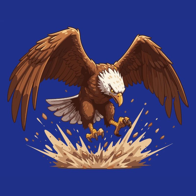 Eagle in the fall