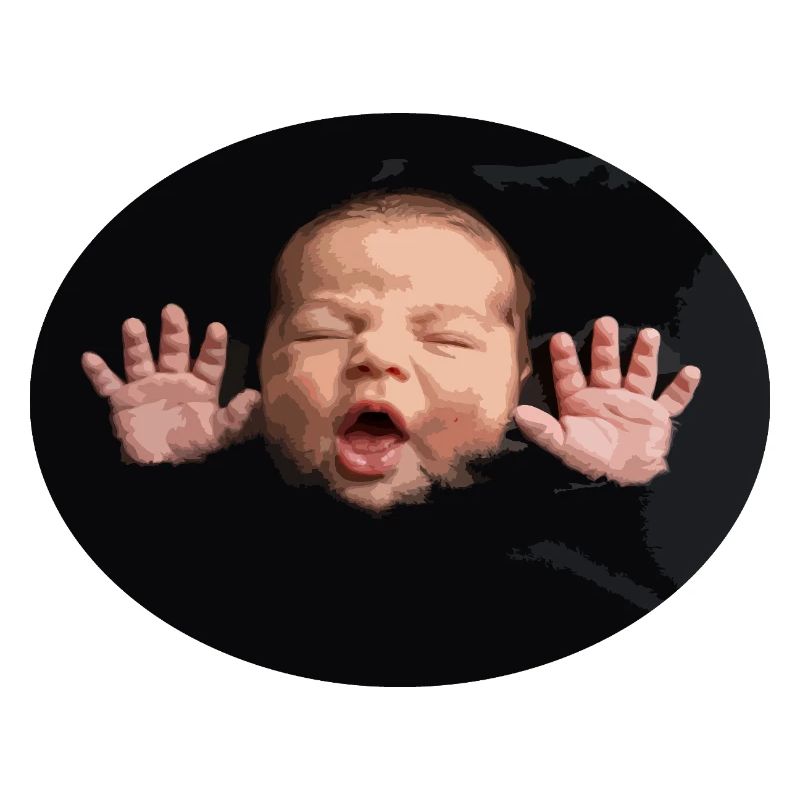 Silhouette du bébé Black Night