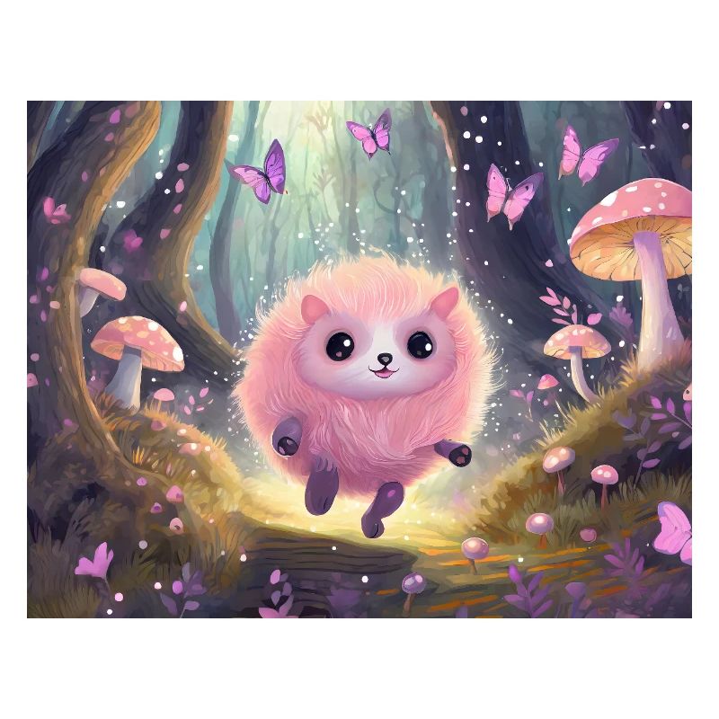 Fluffiges Waldkätzchen im Feenwald
