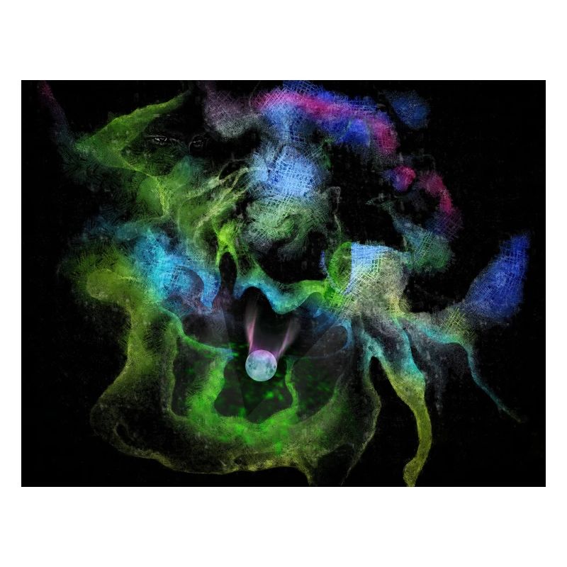 Cosmic Smoke Nebula Orb