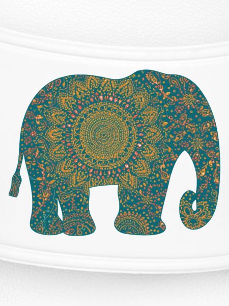 Mandala Elefant Muster in Teal