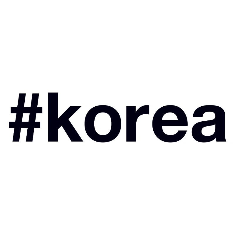 KOREA Hashtag