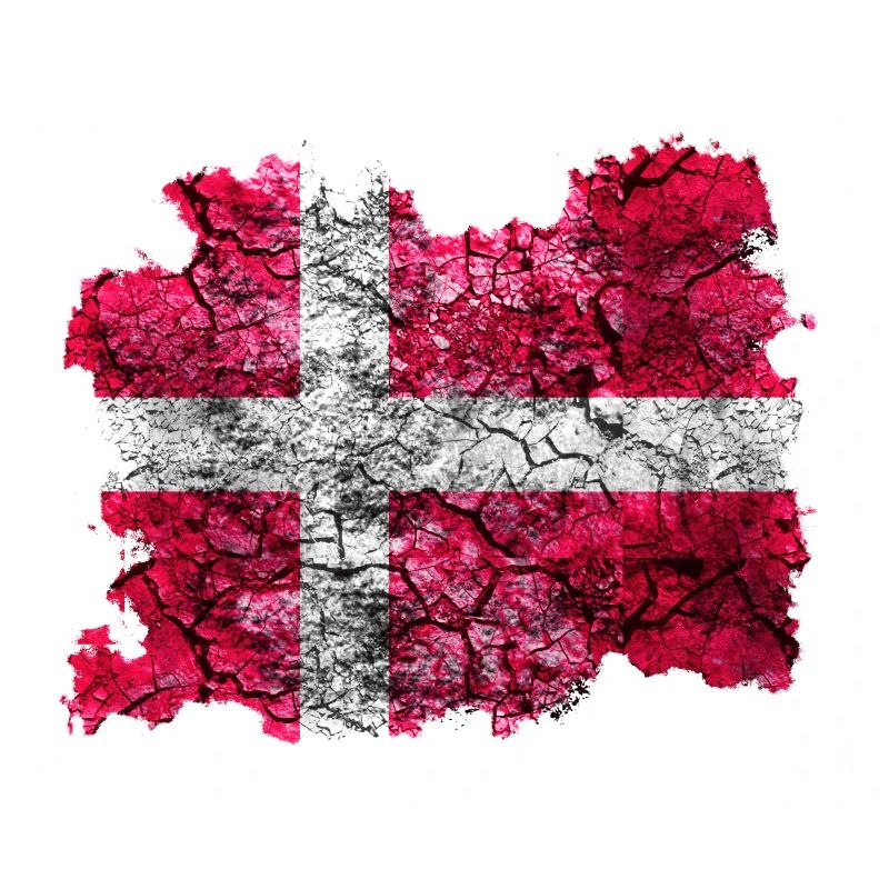 Danemark Drapeau Vintage