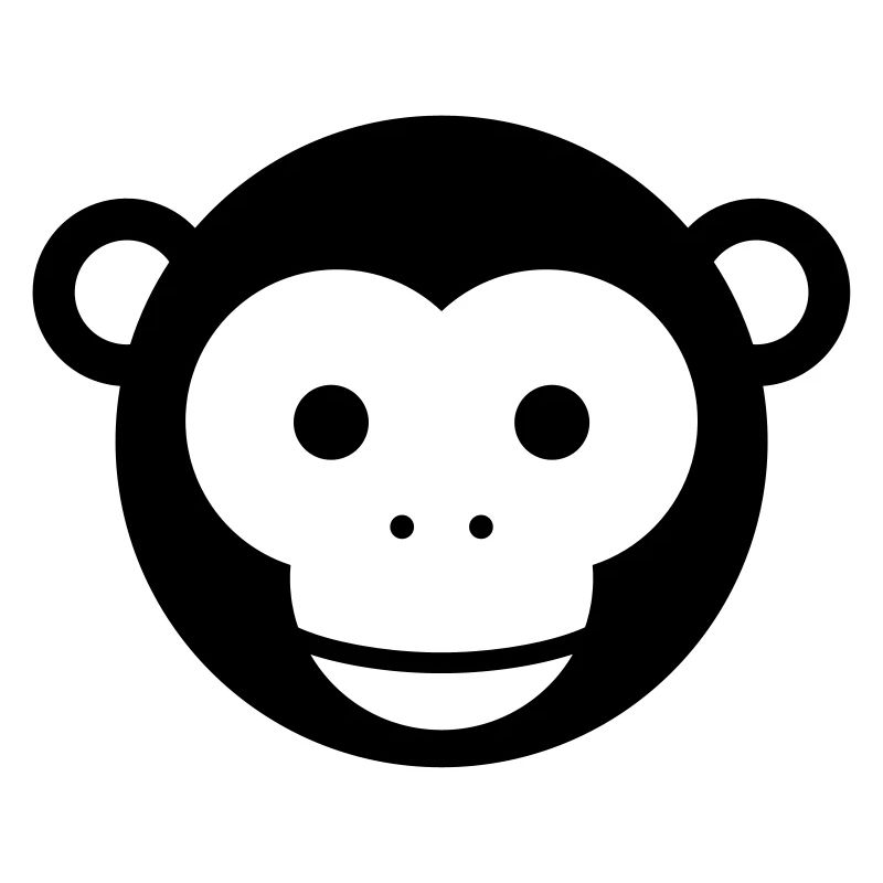 Monkey Head – Cute Monkey Face Cartoon