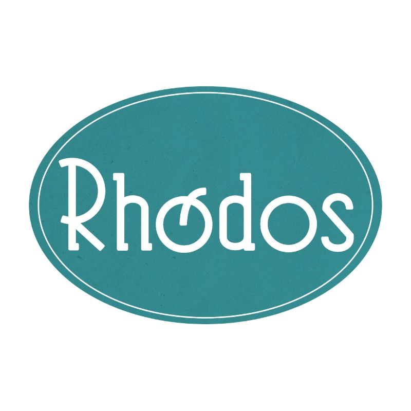 Rhodos Insel Retro Logo