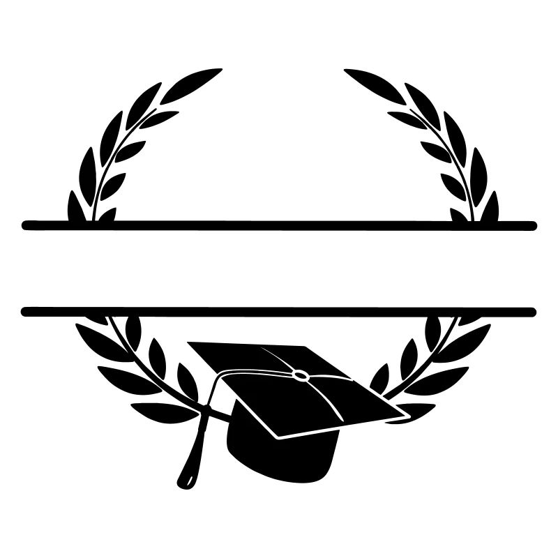 Successful cap in laurel wreath monogram