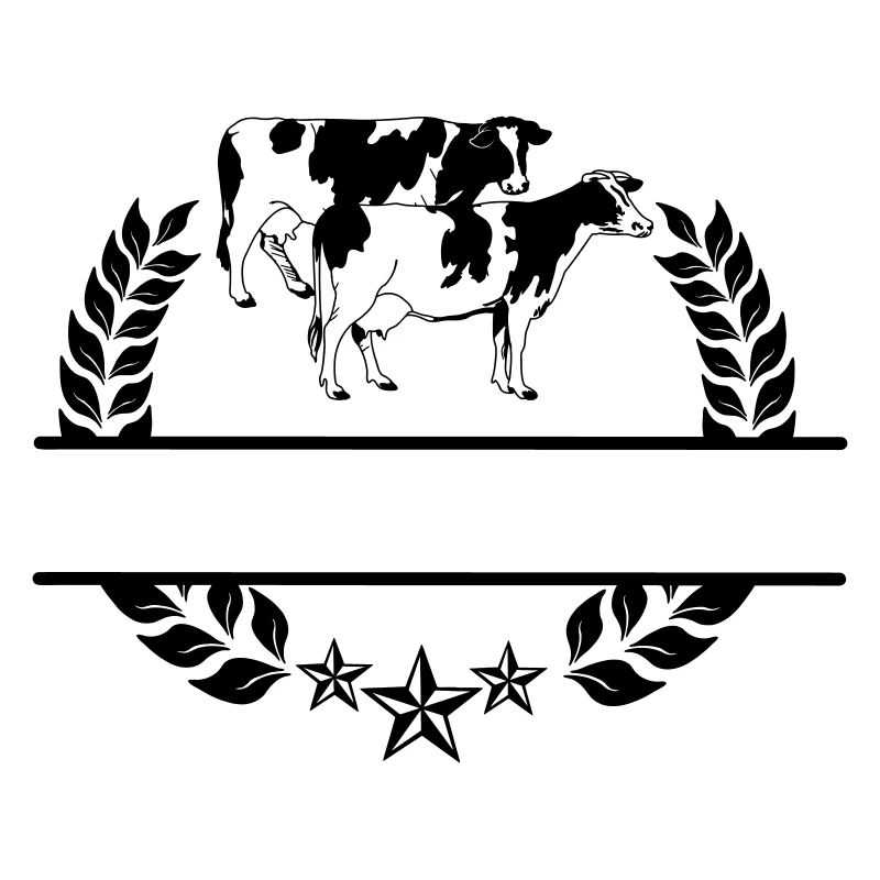 Monogramme de vaches