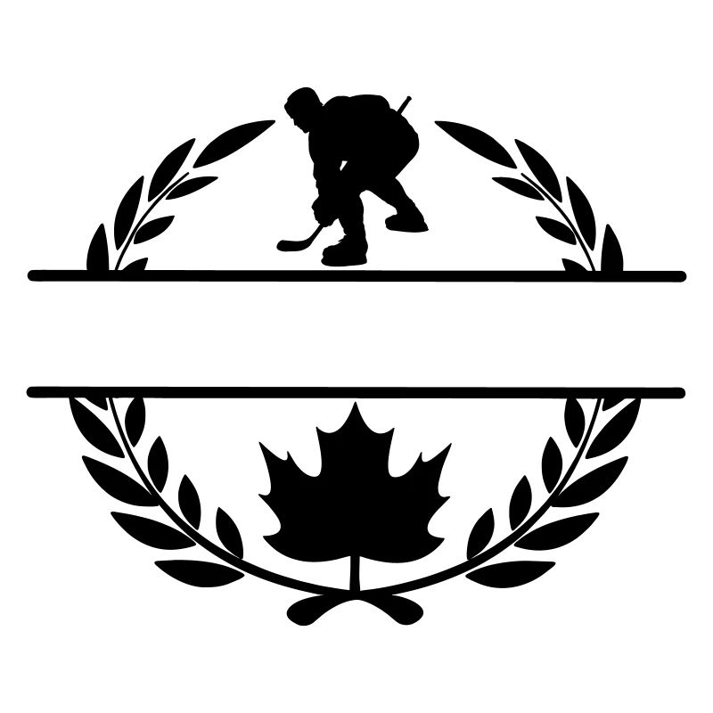Canada maple leaf Ice hockey laurel wreath