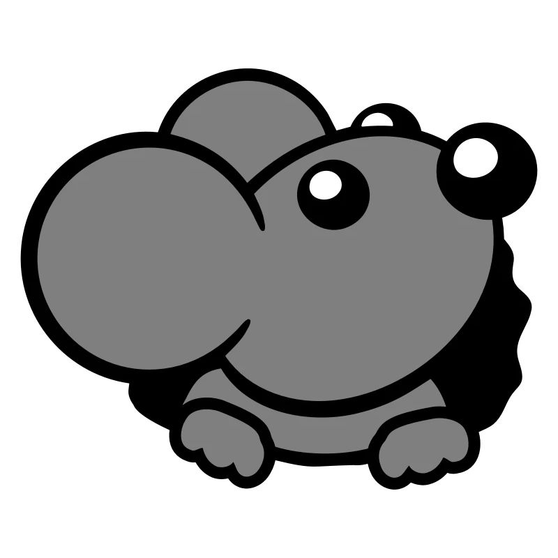 Mouse Wall Hole Mouse Hole Peeps Cute Funny Comic