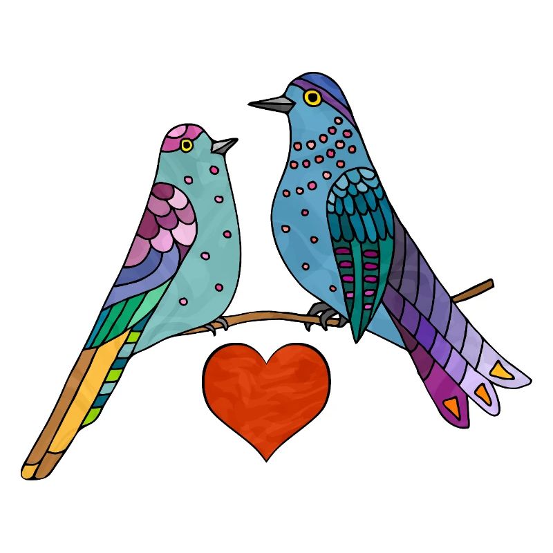 Oiseaux colorés
