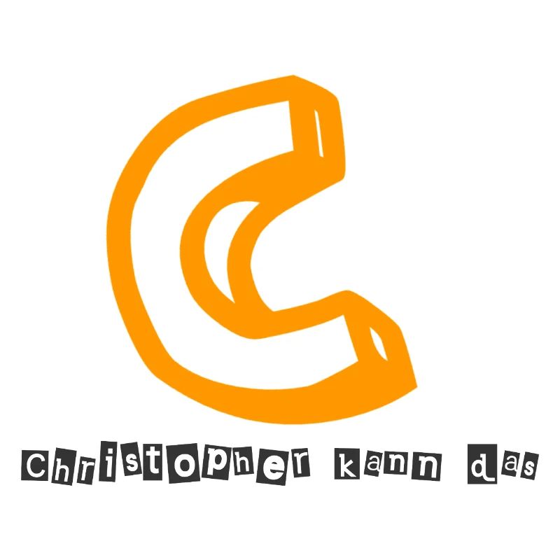 Christopher kann das Abstrakter Kaugummi-Print