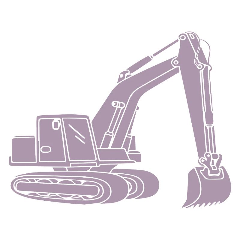 Excavator Silhouette Construction Equipment Operator Civil Engineering