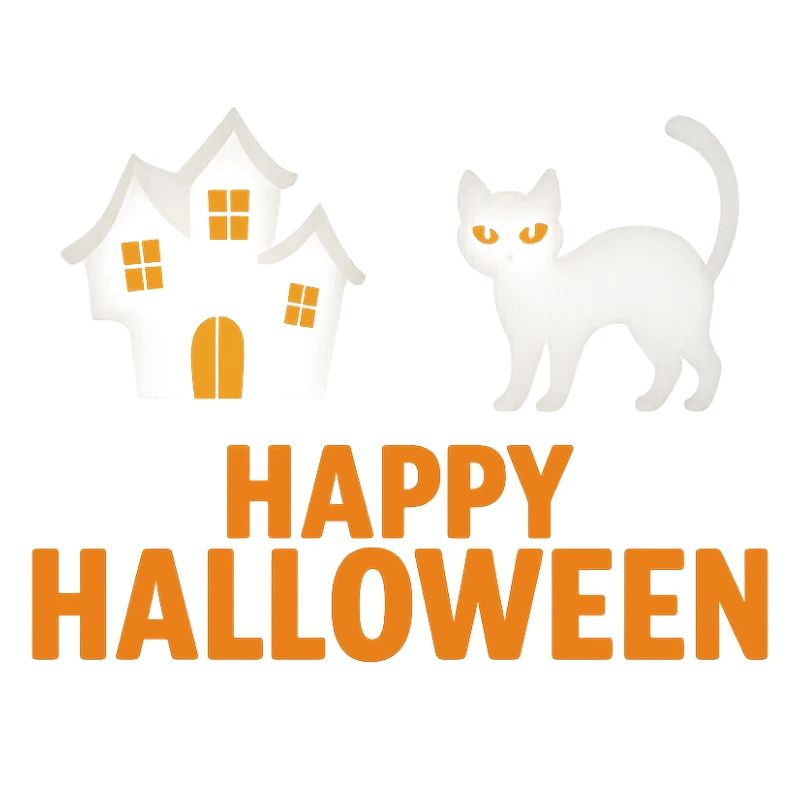 Conception de chat et de maison hantée d’Halloween