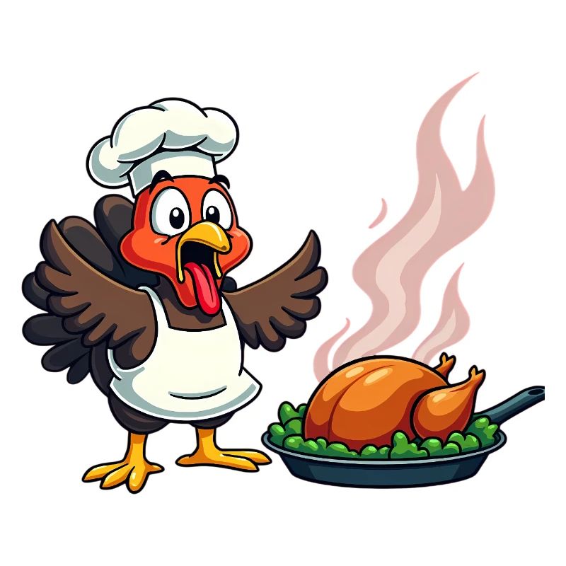 Cuisinier de dinde de Thanksgiving