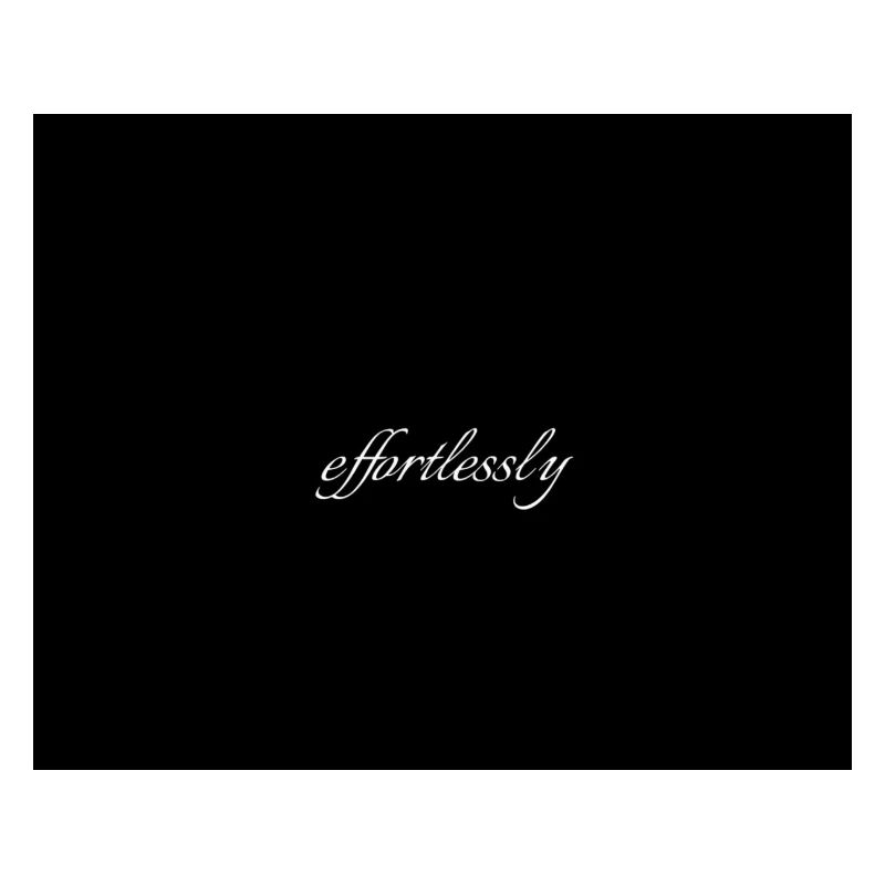 Effortlessly Elegant Script Typography