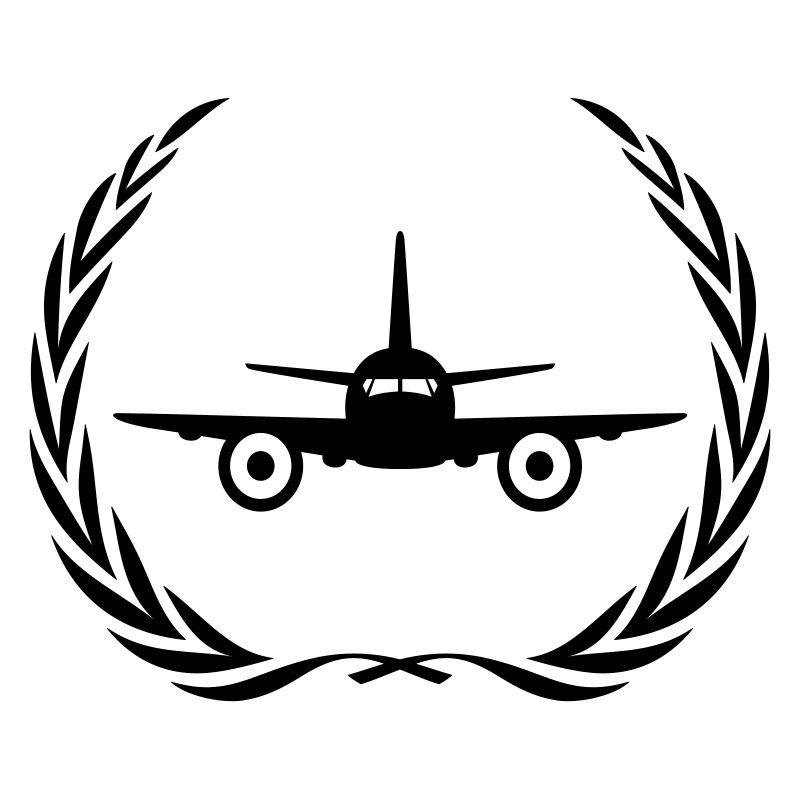 Couronne de symbole d’avion