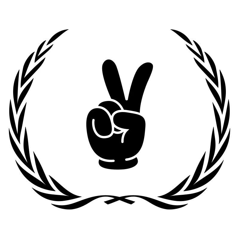 Peace Hand Comic Kranz