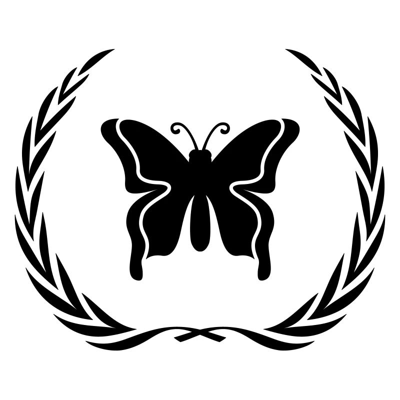Schmetterling Symbol Kranz